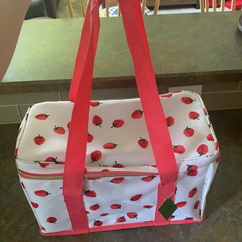 Kate Spade Strawbwrry and Pink Cooler Bag NWT